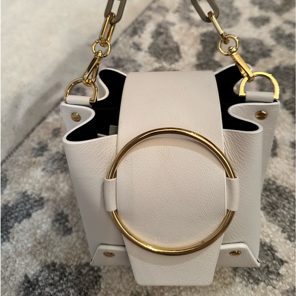 Yuzefi Delila mini leather ring bucket bag